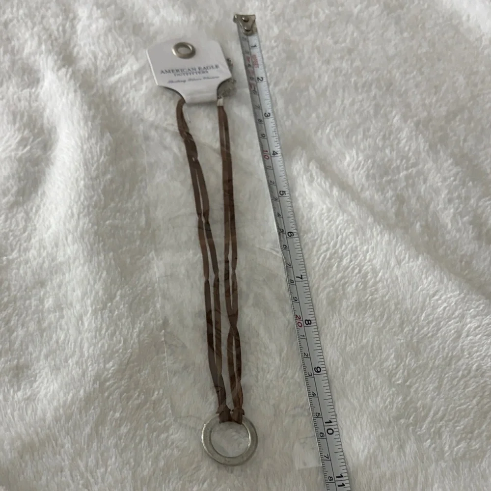 American Eagle Outfitters Brown Hair Accessory with Silver Ring